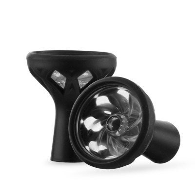 Apocalypse Μπολ Σιλικόνης και Γυαλί Μαύρο